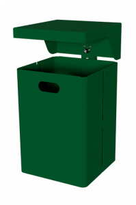 7049-00, 7049-40 Square garbage container with cover