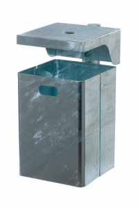 7049-10, 7049-50 Square garbage container with cover and ashtray