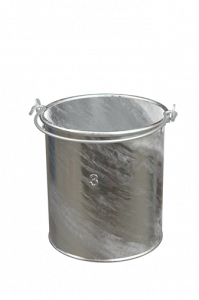 Paint buckets Sheet steel, hot-dip galvanized
