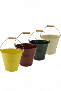 3210-00, 3210-01, 3210-02 Bucket with wooden handle, 4 liters