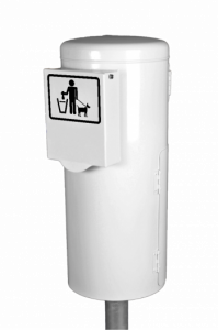 7077-00, 7077-01 Dog’s toilet with integrated bag dispenser and container