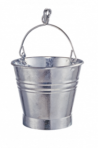 2015-00 Special bucket, Maritime bucket “Schlagpütz”, stable shape Sheet steel hot-dip galvanized according to DIN EN ISO 1461