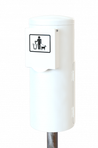 7077-00, 7077-01 Dog’s toilet with integrated bag dispenser and container