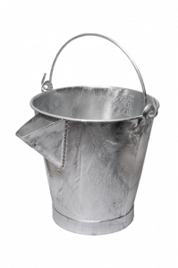 2007-00 Special bucket with embossed scale in, stable shape Sheet steel hot-dip galvanized according to DIN EN ISO 1461